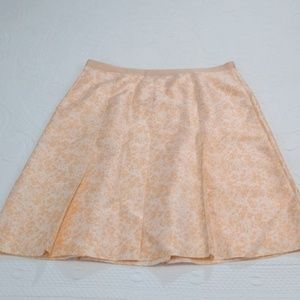 Casual Corner Women's Silk Skirt Size 12 Orange
